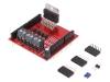 RBFN-EU-SHL-05 Контроллер двигателя DC; L298; PWM, TTL; 2А; 3,3?5В; Каналы:2