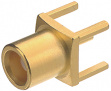 29K101-400L5 Device socket, MCX straight 50 Ohm, 6 GHz, Female, MCX