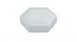 CBHEX1-51-WH HexBox IoT Enclosure with 5 Solid and 1 Vented Panels 130x146x45mm White ABS IP3