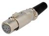 XLR-7G Вилка; XLR; "мама"; PIN:7; прямой; на провод