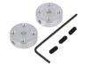 UNIVERSAL ALUMINUM MOUNTING HUB FOR 3MM Адаптер; Диам.вала:3мм; Ось: D-образный профиль; Разм: O17,5мм