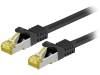 91572 Patch cord; S/FTP; 7; многопров; Cu; LSZH; черный; 0,25м
