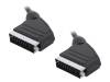 CA1022 Кабель; SCART вилка, с обеих сторон; 3м; черный