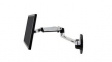 45-243-026 Wall Mount LCD Monitor Arm, 34", 100x100/75x75, 11.3kg, Silver