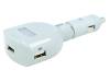 A13-202 Автомобильное зарядное устройство; гнездо USB A x3; белый
