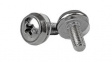 CABSCREWSM5 Mounting Screws, Pack of 100 Pieces, M5, 12mm, Nickel-Plated Steel