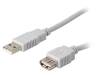 CAB-USB2AAF/5-GY Кабель; USB 2.0; гнездо USB A, вилка USB A; Дл.кабеля:5м; серый
