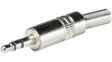 RND 205-00606 Stereo Jack Connector  Silver, 3.5 mm, Male