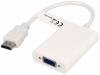 HDMI-VG020.002, Адаптер; гнездо D-Sub 15pin, вилка HDMI, Goobay