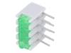 ZSU0432 LED; в корпусе; зеленый; Кол-во диод: 4; 20мА; 38°; 2,1В; 25мкд