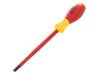 00829, Отвертка; изолированная; плоская; 6,5x1,2мм; Дл.лезвия: 150мм, Wiha