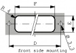 57-40240 Panel-mount receptacle Centronic 24 Female Solder Cup / Solder Lug/Straight