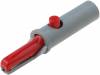 AK10RT, Crocodile clip; 6A; 60VDC; red; Grip capac: max.7.5mm, Hirschmann