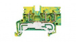 1933770000 PE Terminal, 800V, Tension Clamp, 3 Poles, 2.5mm\x1a, Green / Yellow