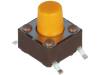 DTSM-63S-V-B Микропереключатель; 1; SPST-NO; 0,05A/12ВDC; SMT; 3,2Н; 6,2x6,2мм