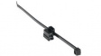 156-00698 Cable Tie with Edge Clip, UV Reistant 200 x 4.6mm, Polyamide 6.6 W, 225N, Black