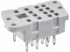 G4, Панелька; PIN:14; 6А; 250ВAC; Монтаж: на панель; Выводы: под пайку, RELPOL