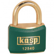 K12440GRED Brass lock, green 40 mm