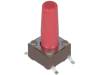 DTSM-66R-V-B Микропереключатель; 1; SPST-NO; 0,05A/12ВDC; SMT; 2,6Н; 6,2x6,2мм