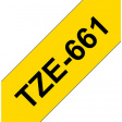 TZE-661 Label Tape 36 mm Black on Yellow 8 m