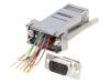 2112-0105-11 Переходник: адаптер; гнездо RJ45,D-Sub "папа" 9pin