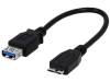 AA0048 Кабель; OTG, USB 3.0; гнездо USB A, вилка micro USB B; 0,2м