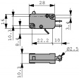 1005.1004 Micro switch 20 A Plunger Snap-action switch 1 change-over (CO)
