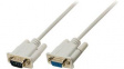 CCGP52010IV05 Serial Cable D-SUB 9-Pin Male - D-SUB 9-Pin Female 500mm Ivory