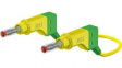 66.9408-05020 Safety Test Lead 500mm Green / Yellow 600V Nickel-Plated
