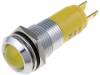 SWBU 14124, Индикат.лампа: LED; вогнутый; 24?28ВDC; 24?28ВAC; Отв: O14,2мм, SIGNAL-CONSTRUCT