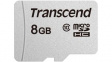 TS8GUSD300S Memory Card, microSDHC, 8GB, 20MB/s, 10MB/s