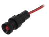 LR-D5-220DC BLINKING, Индикат.лампа: LED; вогнутый; 220ВDC; Отв: O11мм; IP40; пластик, POLAM-ELTA