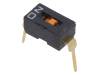 A6T1102 Переключатель: DIP-SWITCH; Кол-во секций: 1; ON-OFF; 0,025A/24ВDC