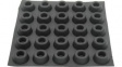 RND 455-00573 Rubber Feet  diam. 22 mm x 10 mm Black