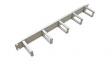 26.99.0311 Cable Management Panel with C-Ring Hooks for 19" Cabinets, Metal, Grey