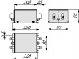 FN2410-25-33 Mains filter 25 A 250 VAC