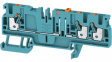 1989840000 ADT 2.5 3C BL test disconnect terminal block snap-on, 0.5...2.5 mm2 500 vac/vdc