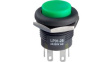 LP0125CCKW01F Pushbutton Switch 1CO ON-(ON) Black / Green