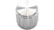 RND 210-00338 Aluminium Knob, silver, 6.4 mm