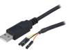 TTL-232R-RPI, Модуль: проводной встроенный; UART,USB; USB A,штыревое гнездо, FTDI