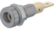 23.0190-28 Panel Mount Socket \x1a4mm Grey 25A 30V Gold-Plated
