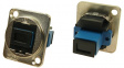 CP30215M Fiber Optic Connector in XLR Housing 2 x SC Simplex SM FT nickel-plated