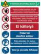 RND 605-00195 COVID-19 Reception, Safety Sign, Finnish, 262x371mm, 1pcs