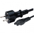 SP-227-06-I Power cable for Notebooks, PE contact 90deg 1.8 m black