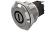 82-6151.1000.B001 Pushbutton Switch, 1CO, Momentary Function, Silver