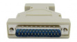 RND 205-00945 AT Modem Adapter, D-Sub 25-Pin Plug to D-Sub 9-Pin Plug, Ivory