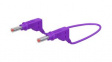 66.9408-10026 Test Lead, Violet, 4mm, Nickel-Plated