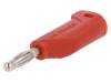 FK 15 S NI/2.5/RT, Вилка; "банан" 4мм; 32А; 70ВDC; красный; с осевым гнездом 4мм, Schutzinger