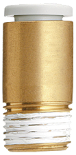 KQ2S04-01AS, Straight plug-in connector R1/8^-4.0 mm, SMC PNEUMATICS