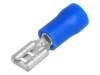 BM 00245 Наконечник: плоский; 4,8мм; 0,5мм; "мама"; 1,5?2,5мм2; обжим; синий
